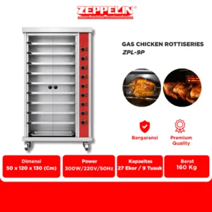 Gas Chicken Rottiseries ZPL - 9P